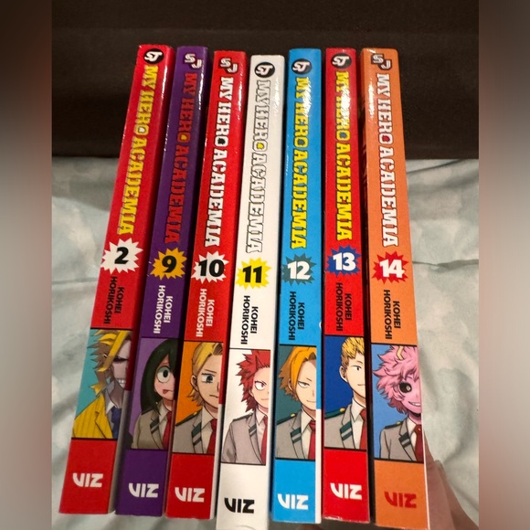 My HERO ACADEMIA book series 7 paperback 9-14 & 2 - Picture 1 of 3